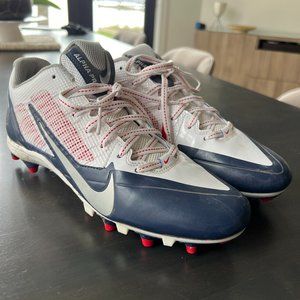 Nike Alpha Pro 3/4 Football Red/White/Dark Blue Cleats Men's size 11